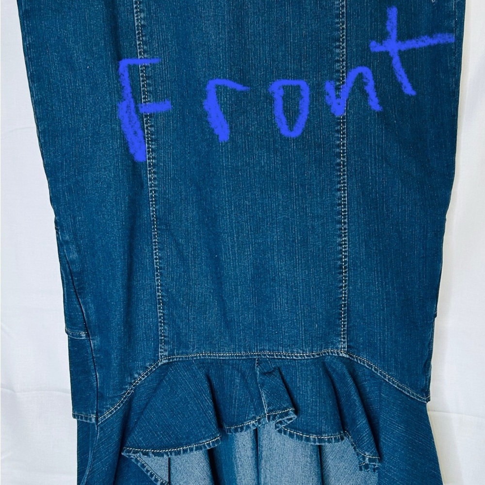 K Jordan Denim High Low Skirt